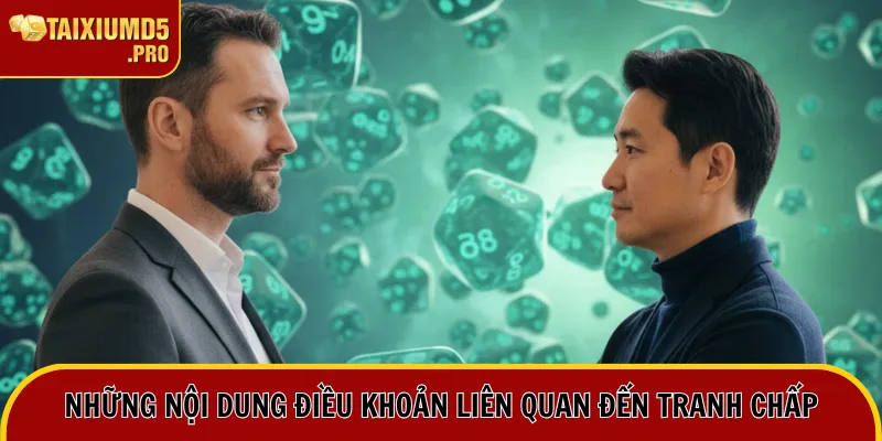 Những nội dung điều khoản liên quan đến tranh chấp