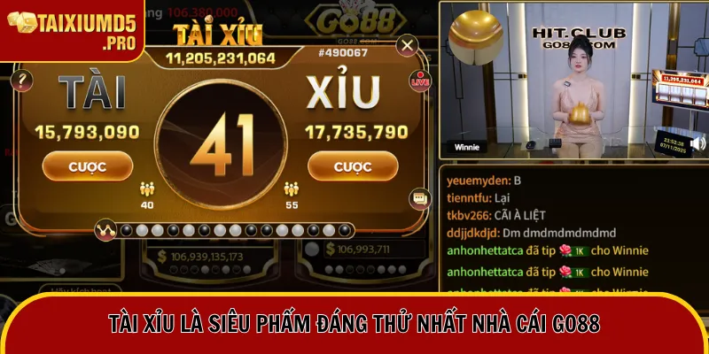 Tài xỉu là siêu phẩm đáng thử nhất nhà cái Go88